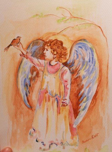 Anioł z ptaszkiem