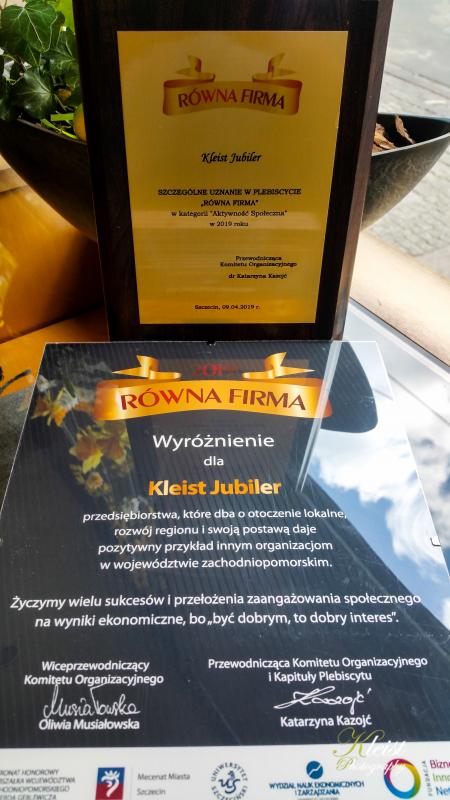 Podziękowania i wyróżnienia